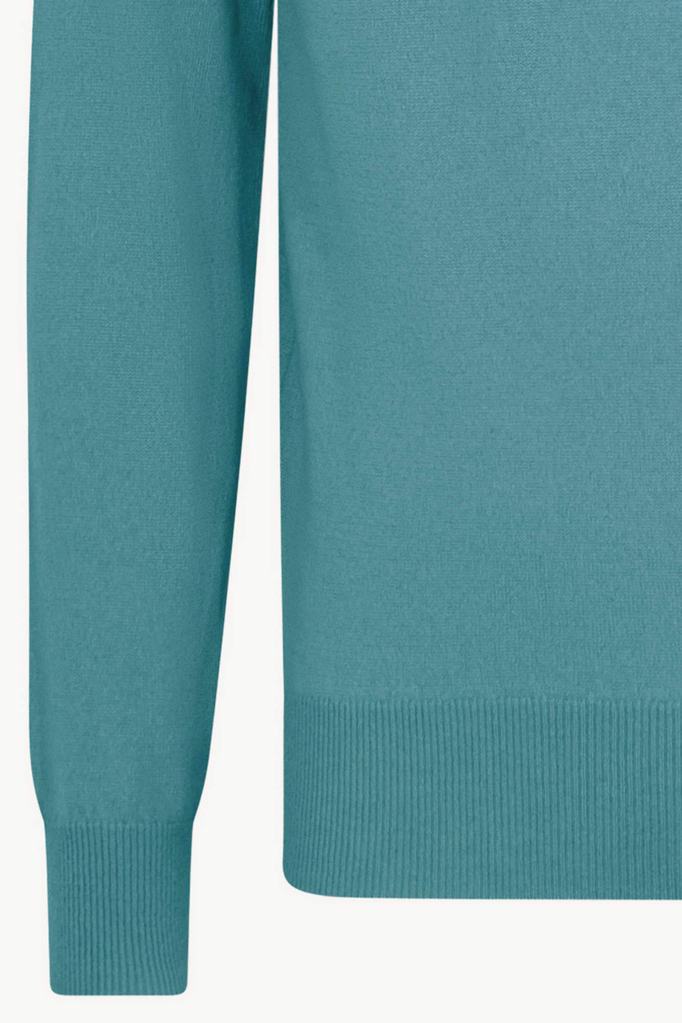 Maglia Girocollo in Puro Cashmere Turchese