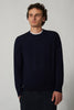 Maglia Girocollo in Puro Cashmere Navy