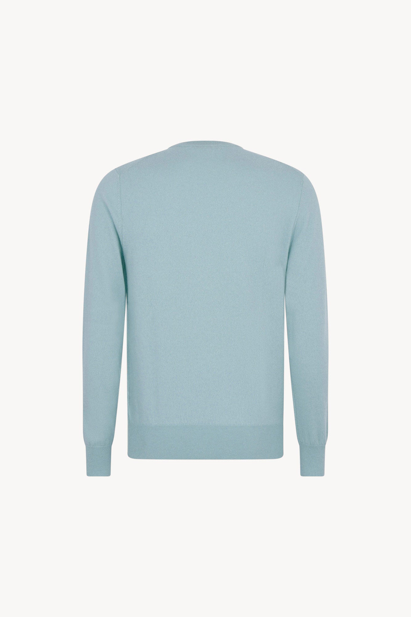 Maglia Girocollo in Puro Cashmere Acquamarina