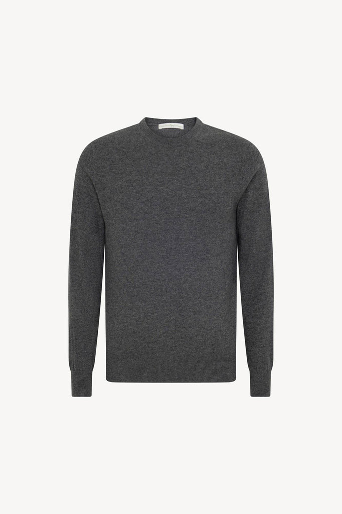 Maglia Girocollo in Puro Cashmere Flanella