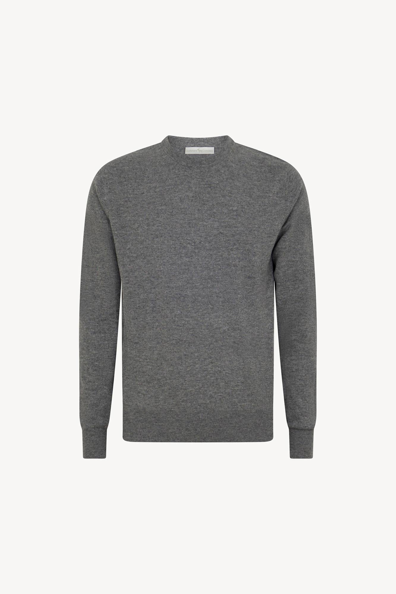 Maglia Girocollo in Puro Cashmere Silver