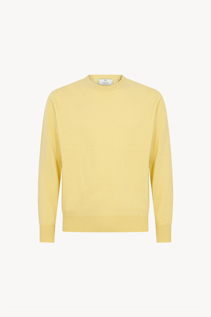 Maglia Girocollo in Puro Cashmere Vanilla