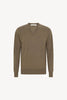 Maglia Scollo a V in Puro Cashmere Dune