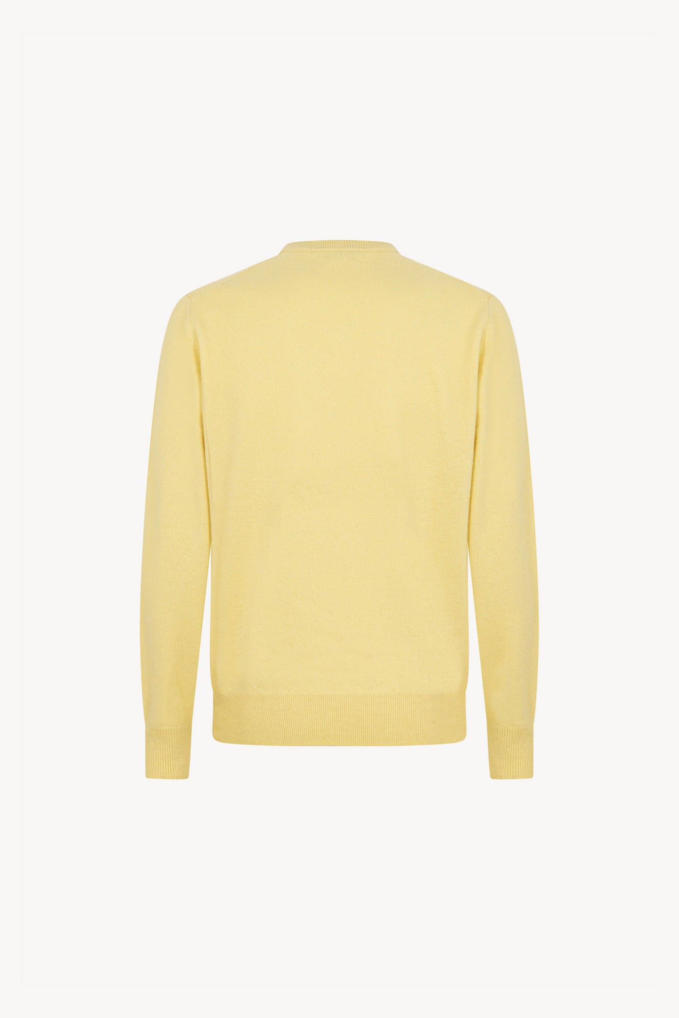 Maglia Scollo a V in Puro Cashmere Vanilla