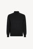 Maglia a Lupetto in Puro Cashmere Almost Black