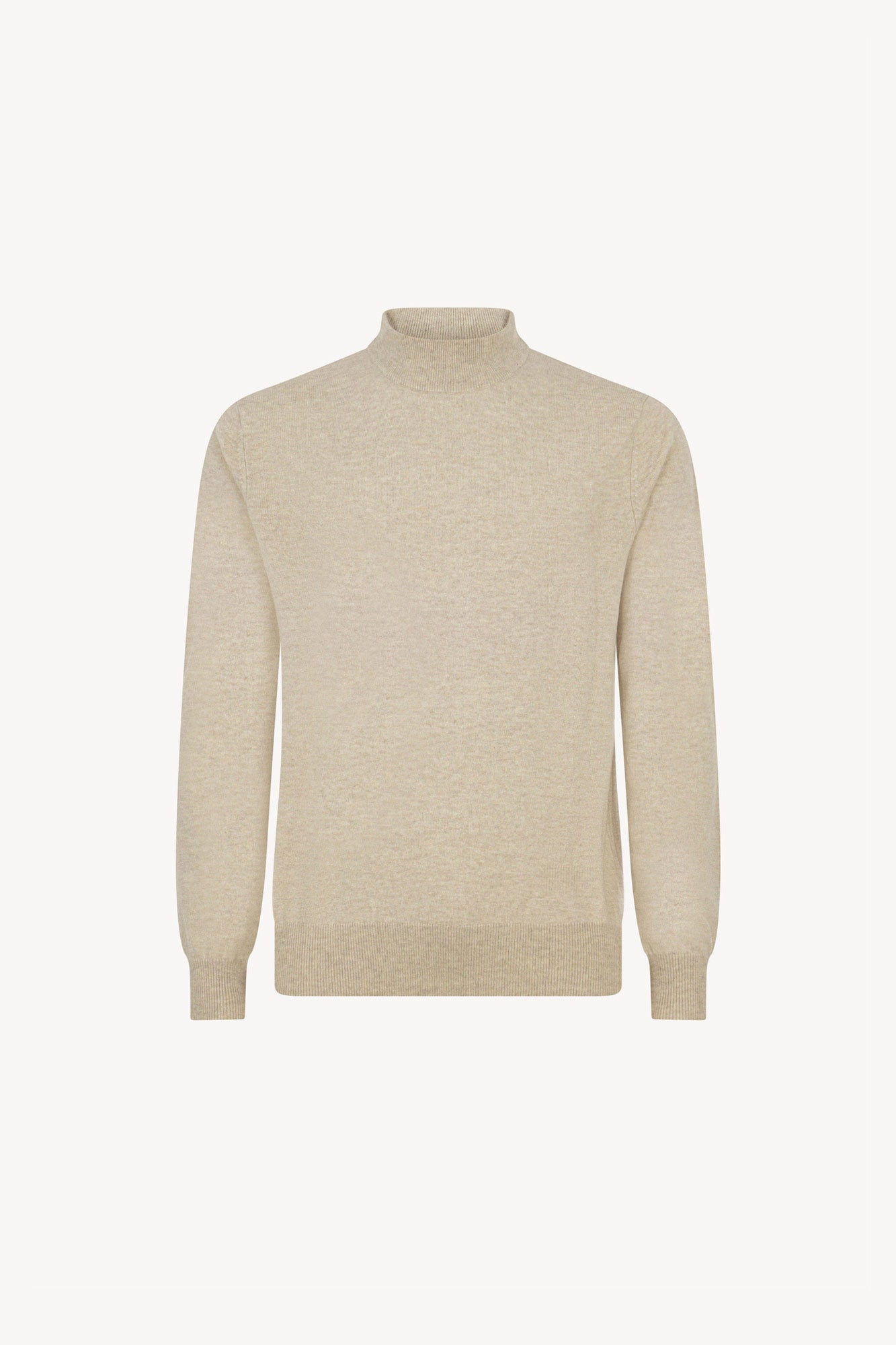 Maglia a Lupetto in Puro Cashmere Avena