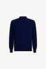 Maglia a Lupetto in Puro Cashmere Ink Blue