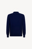 Maglia a Lupetto in Puro Cashmere Ink Blue
