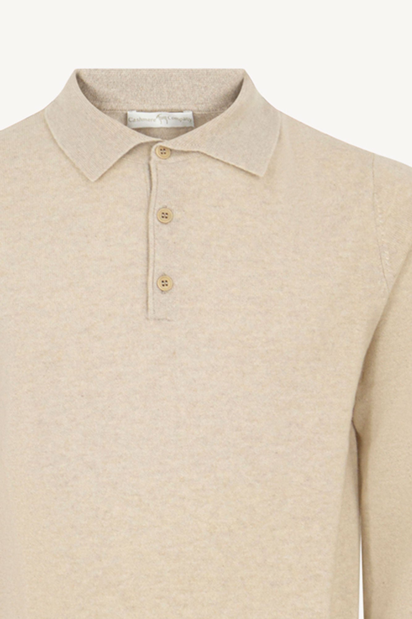 Polo in Puro Cashmere Avena