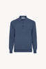 Polo in Puro Cashmere Denim Scuro