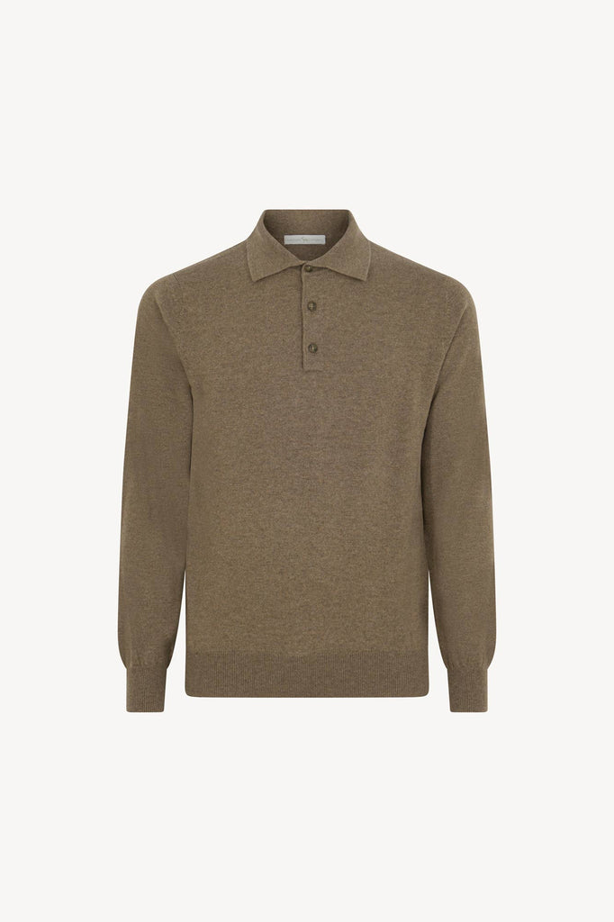 Polo in Puro Cashmere Dune