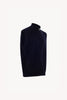 Gilet con Zip in Puro Cashmere Navy