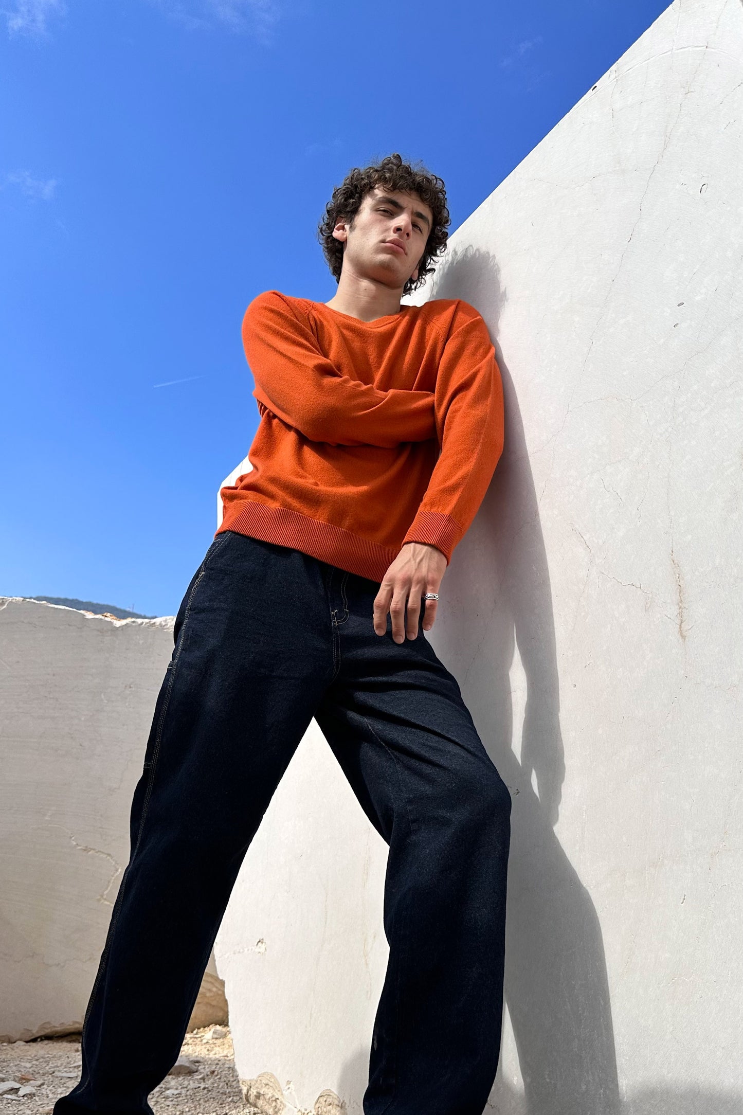 Pull Bordi Felpa Puro Cashmere