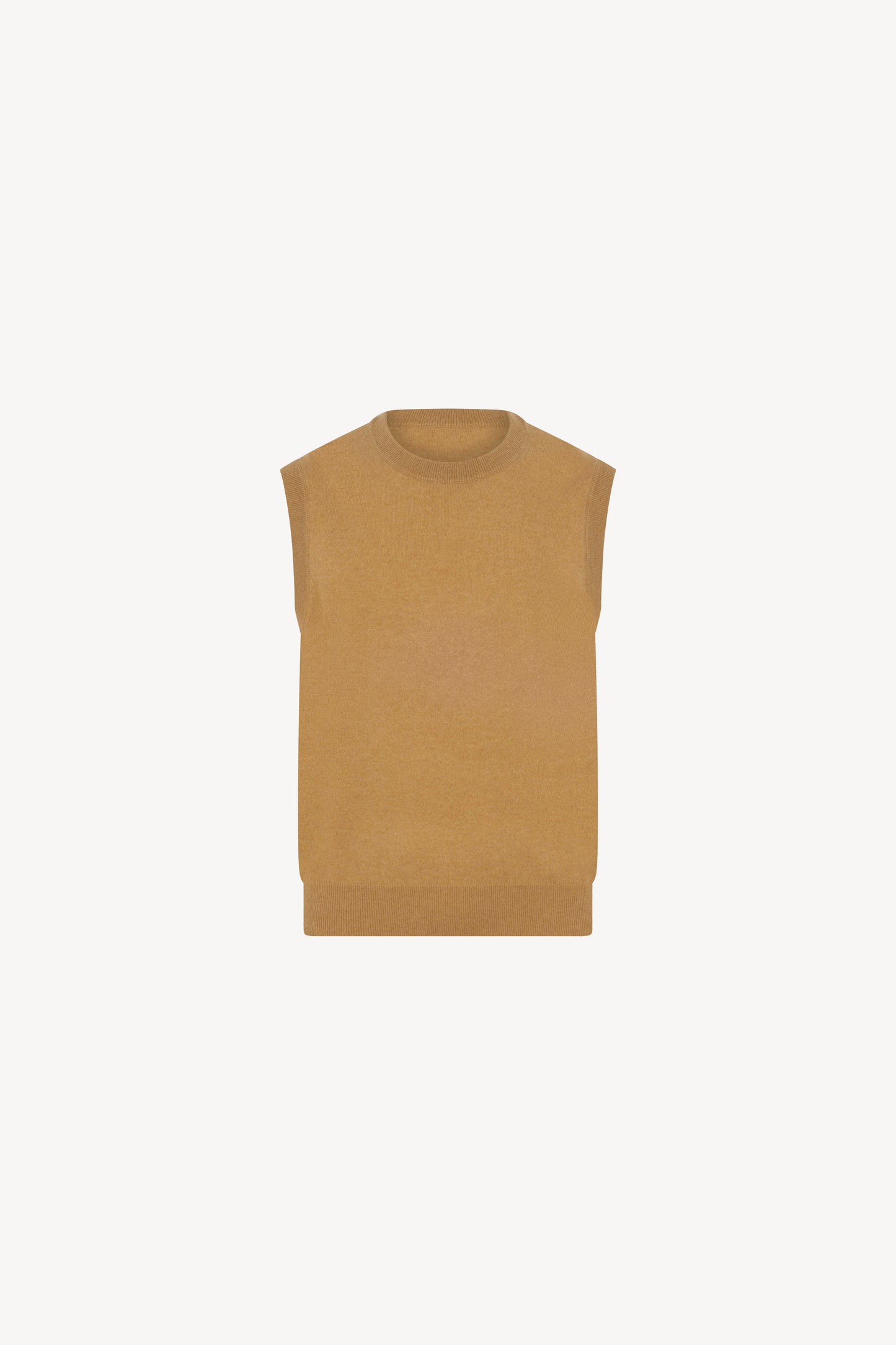 Girocollo Senza Maniche Puro Cashmere