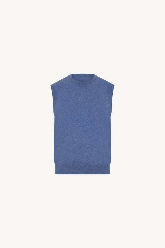 Girocollo Senza Maniche Puro Cashmere