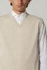 Pure Cashmere Oatmeal V-Neck Vest