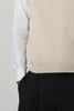 Pure Cashmere Oatmeal V-Neck Vest
