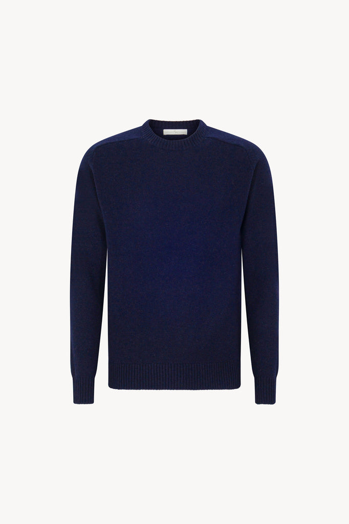 Girocollo 4 Fili in Puro Cashmere Ink Blue