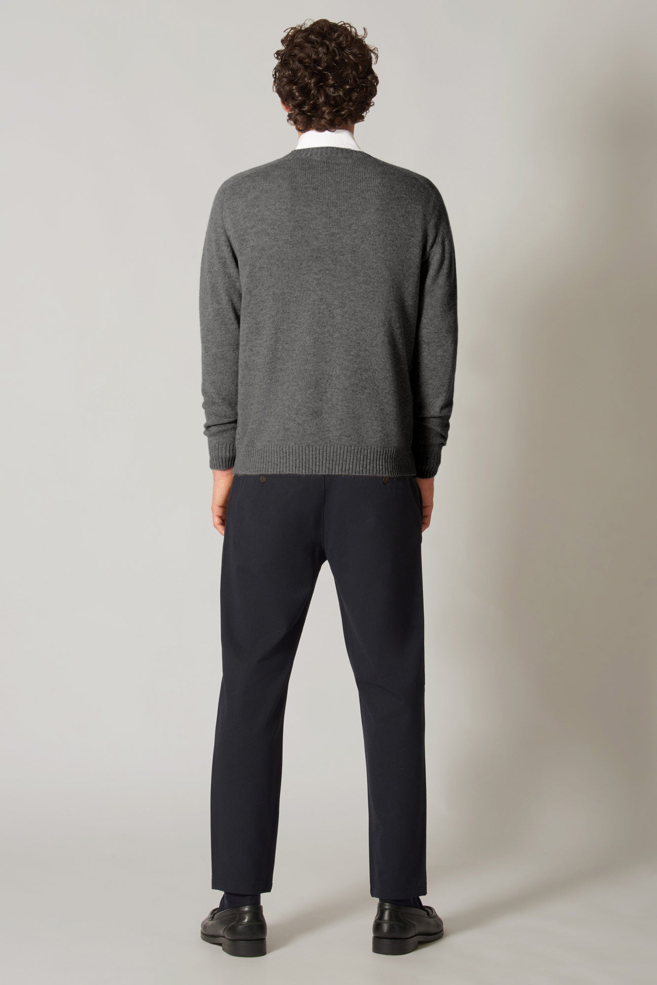 Girocollo 4 Fili in Puro Cashmere Silver