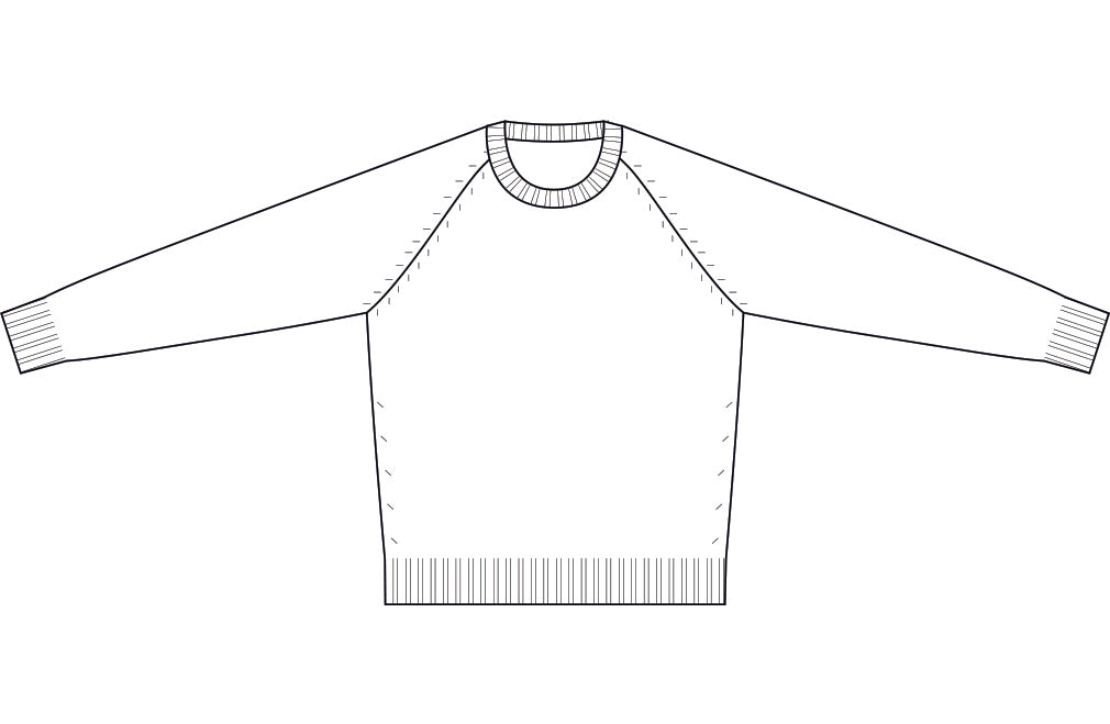 Girocollo Raglan Rasato Puro Cashmere