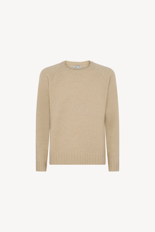 Girocollo Raglan Rasato Puro Cashmere