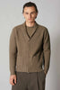 Cardigan Collo a Scialle a Costa Inglese in Puro Cashmere Dune