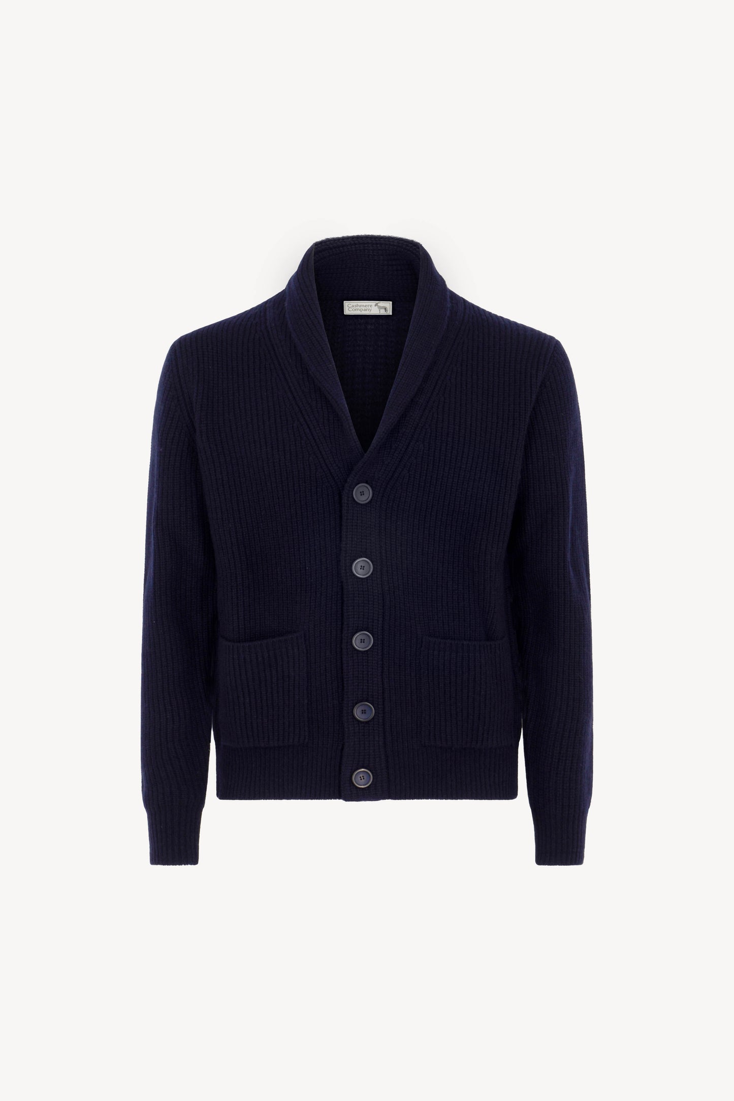 Cardigan Collo Scialle Costa Inglese Puro Cashmere