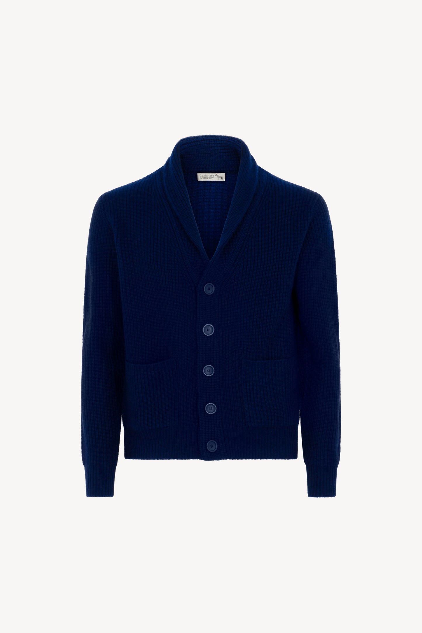 Cardigan Collo Scialle Costa Inglese Puro Cashmere