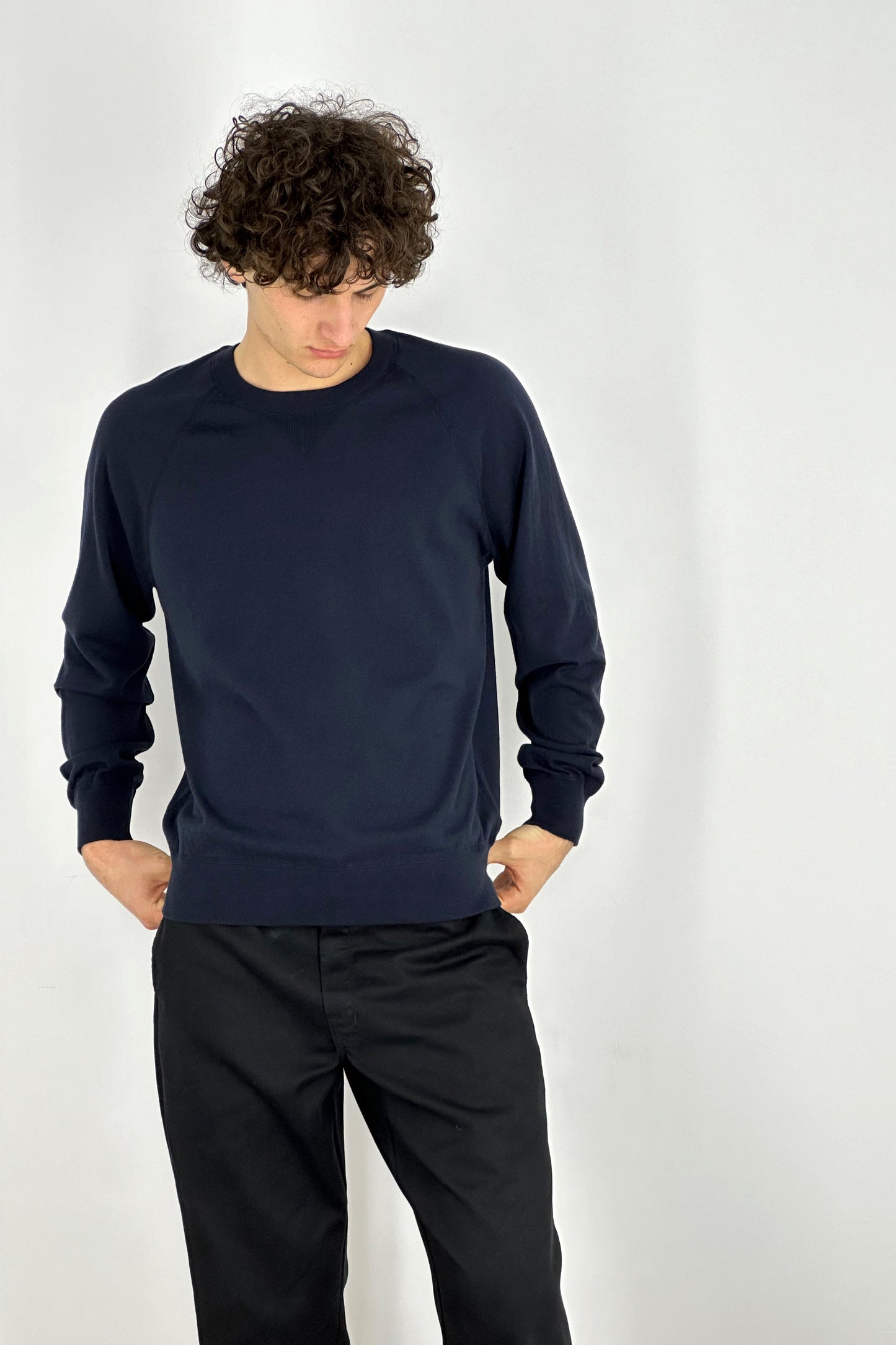 Cotton - Cashmere Crew Neck Sweatshirt