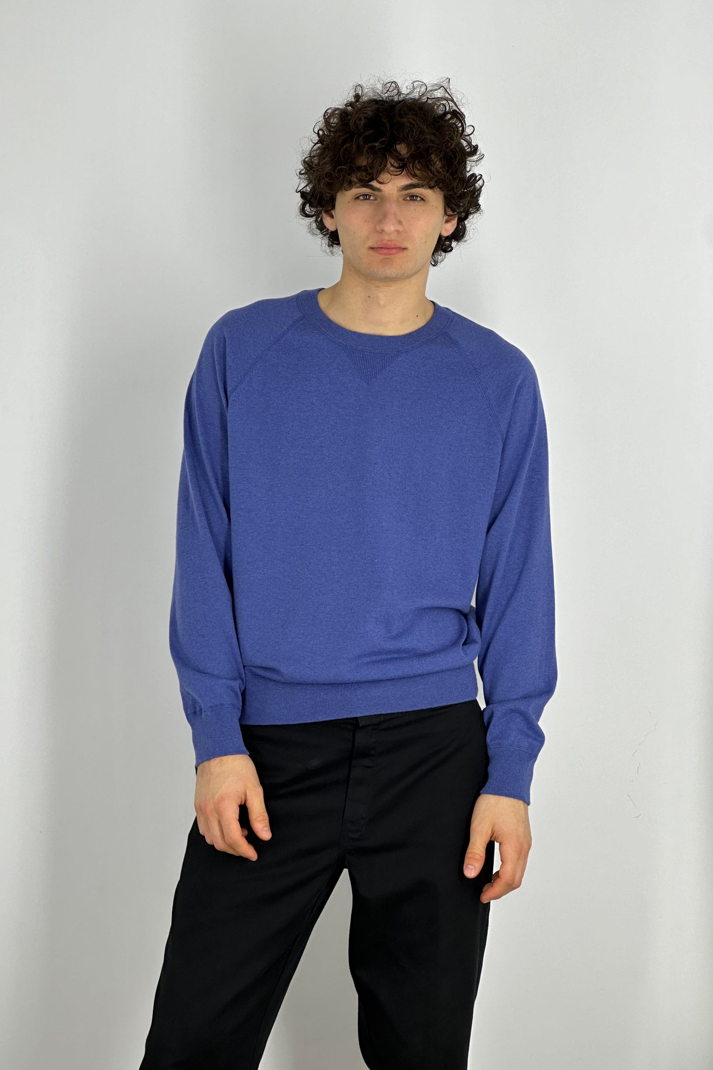 Cotton - Cashmere Crew Neck Sweatshirt