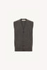 Gilet con Bottoni in Puro Cashmere Flanella