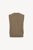 Gilet con Bottoni in Puro Cashmere Dune