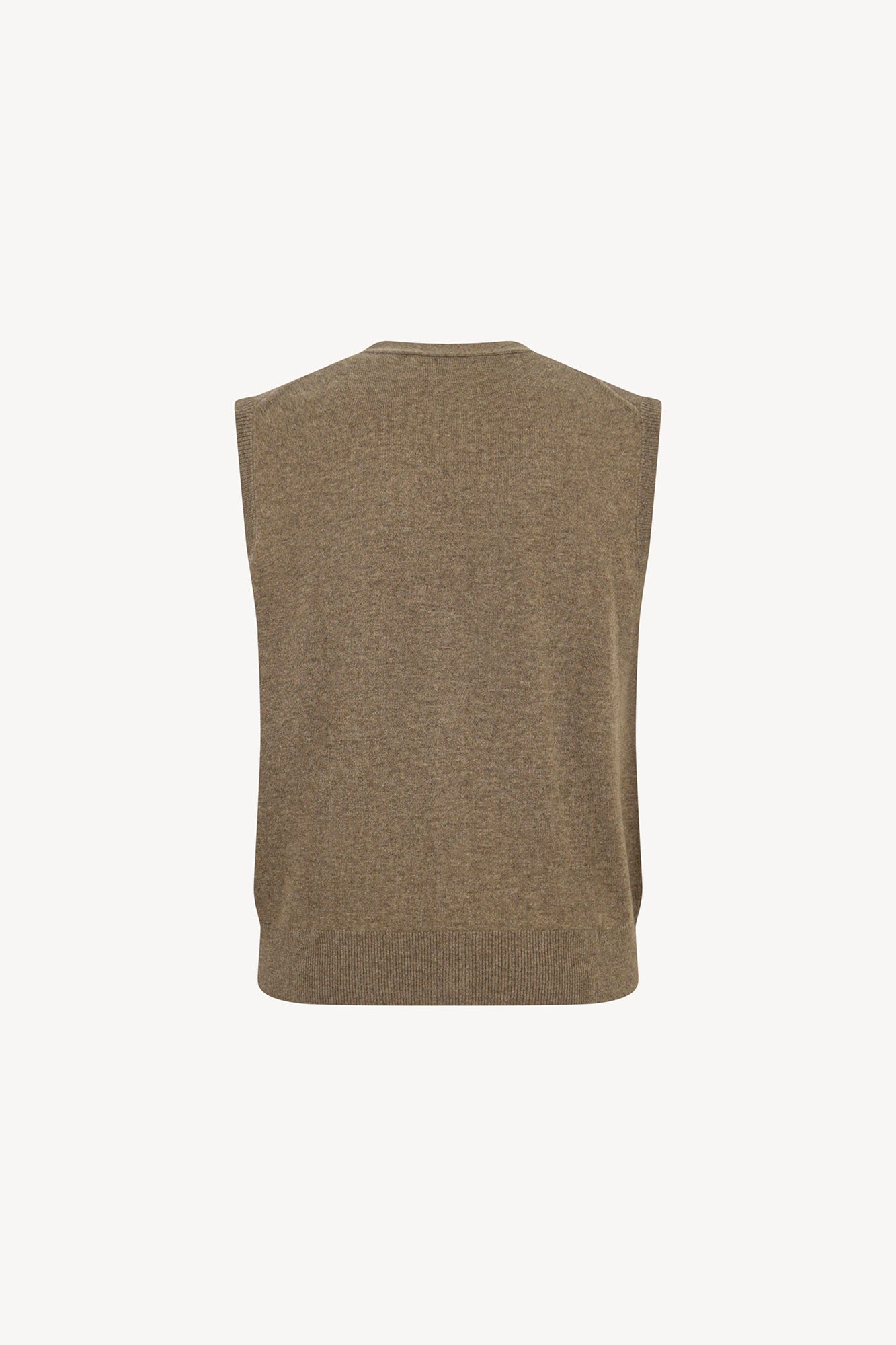 Gilet con Bottoni in Puro Cashmere Dune