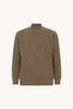 Lupetto Mezza Zip a Costa Inglese in Puro Cashmere Dune
