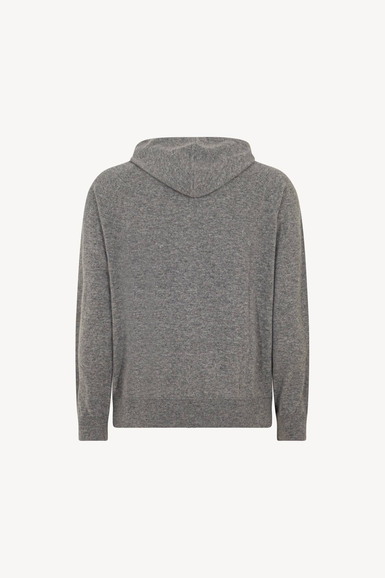 Felpa Uomo con Cappuccio in Puro Cashmere Silver