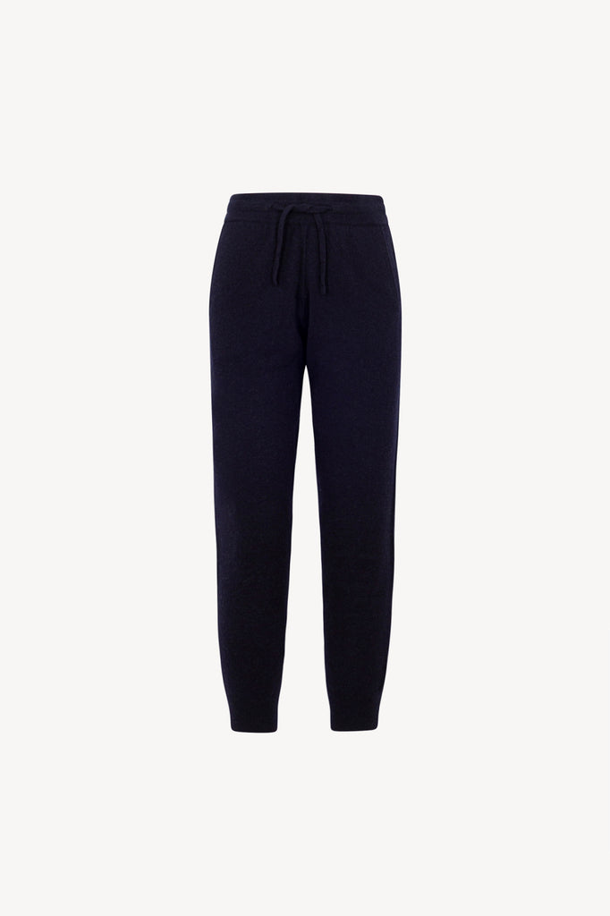 Pantaloni Jogging Unisex in Puro Cashmere Navy