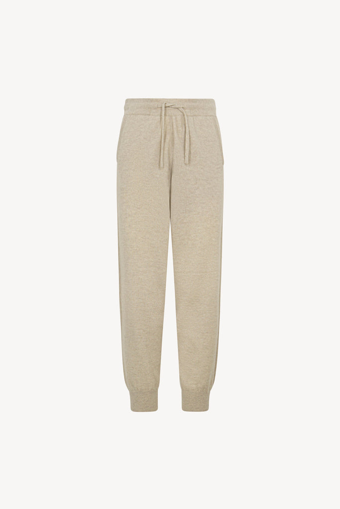 Pantaloni Jogging Unisex in Puro Cashmere Avena
