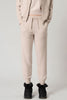 Pantaloni Jogging Unisex in Puro Cashmere Avena