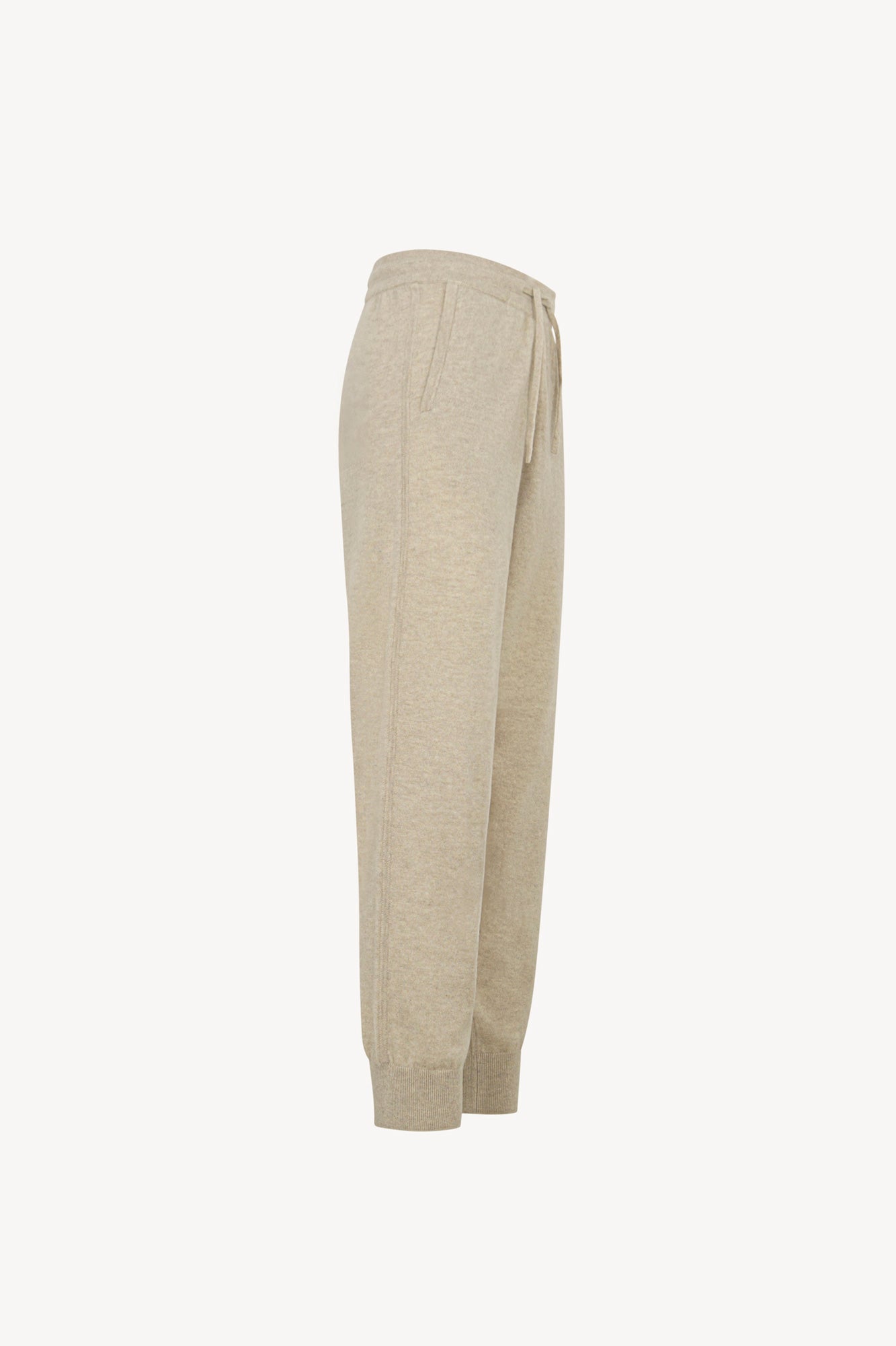 Pantaloni Jogging Unisex in Puro Cashmere Avena