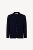 Blazer in Maglia Stoffa in Puro Cashmere Navy