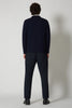 Blazer in Maglia Stoffa in Puro Cashmere Navy