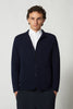 Blazer in Maglia Stoffa in Puro Cashmere Navy