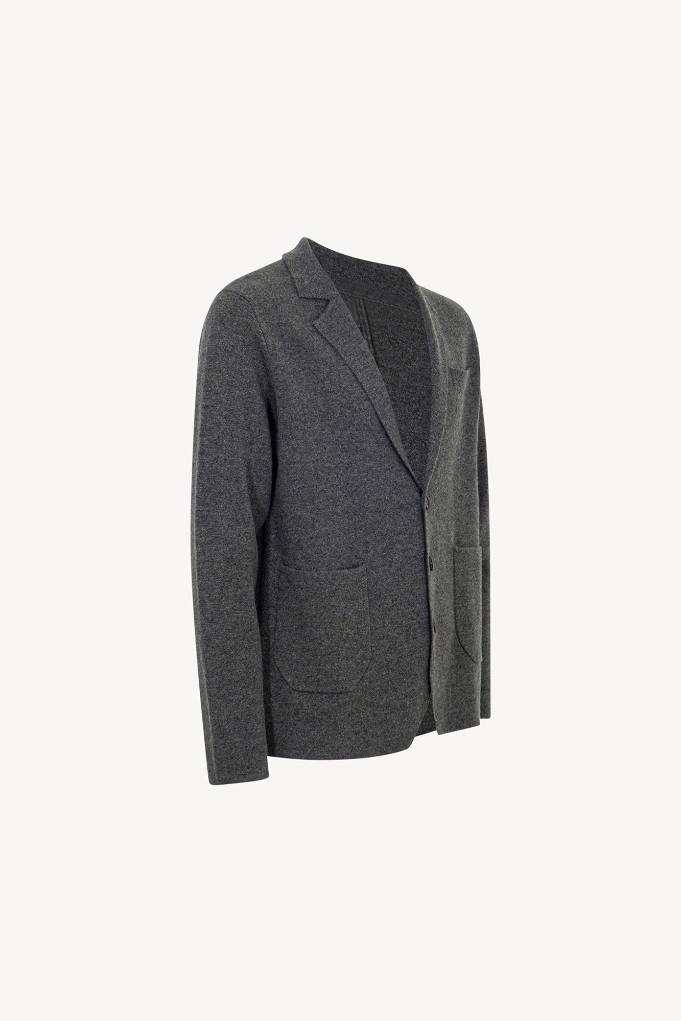 Blazer in Maglia Stoffa in Puro Cashmere Flanella