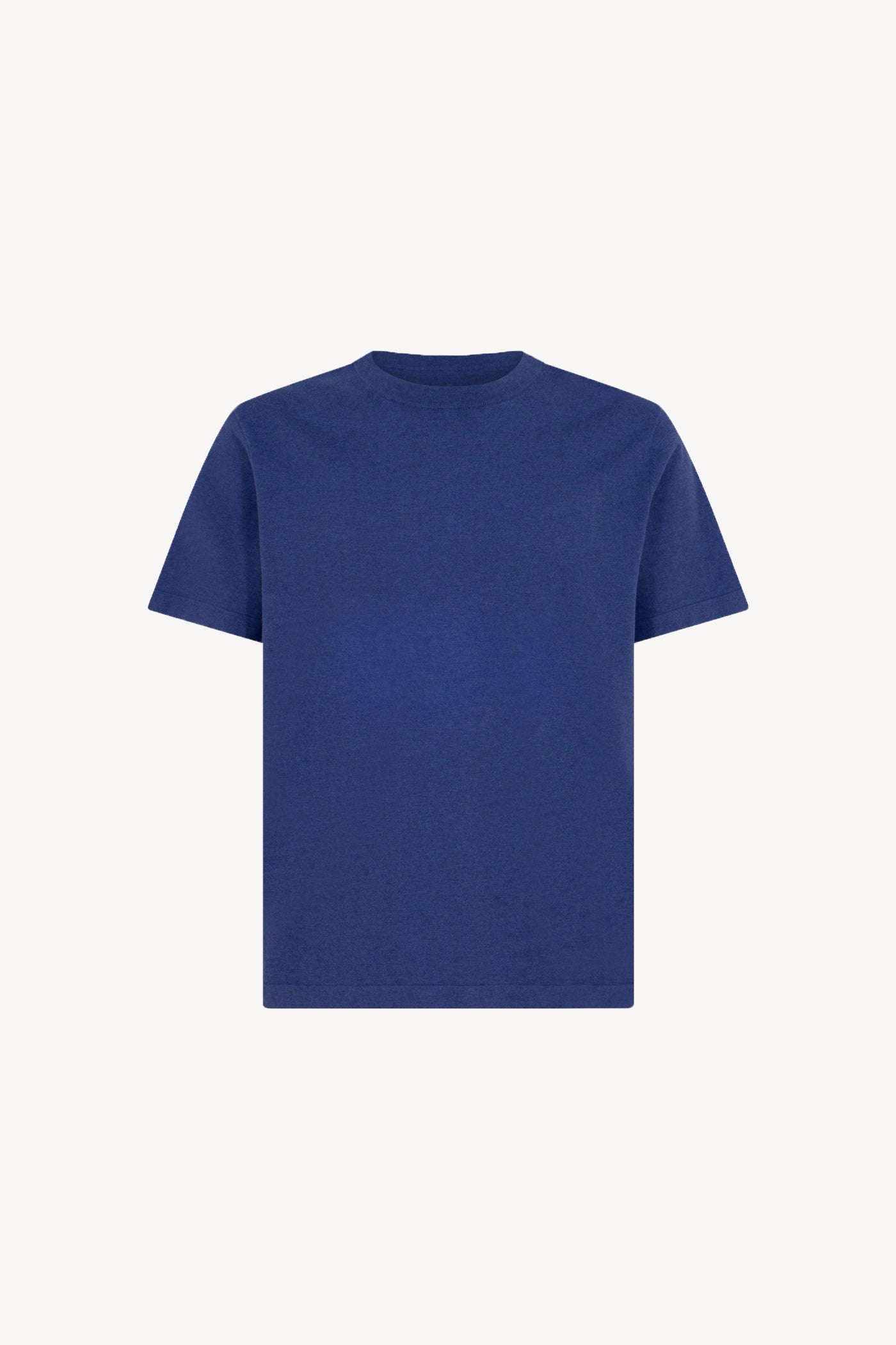Cotton - Cashmere Crew Neck Half Sleeve