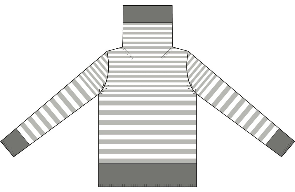 Dolcevita Velo Righe Puro Cashmere