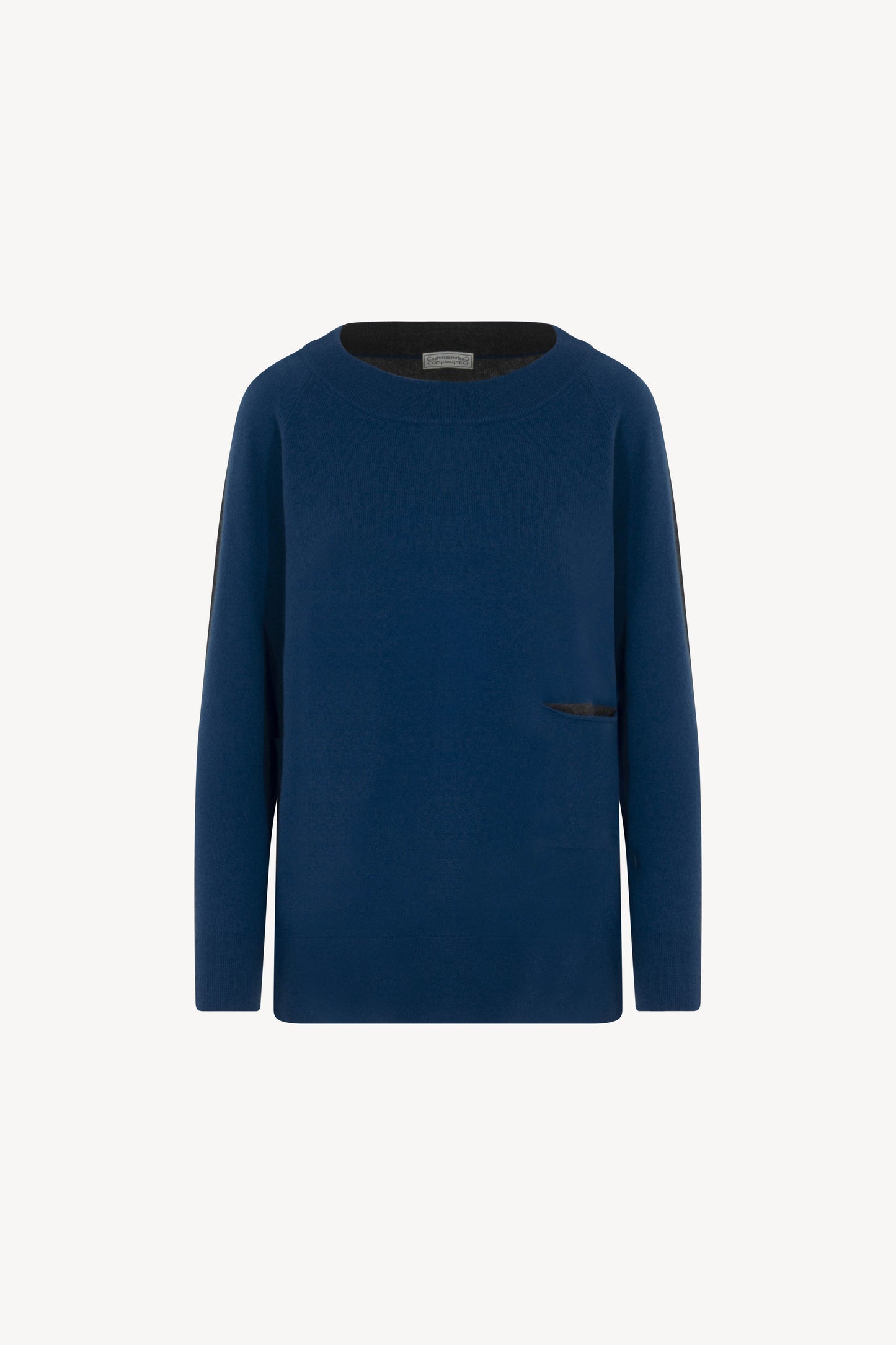 Maglia Raglan con Tasca Puro Cashmere