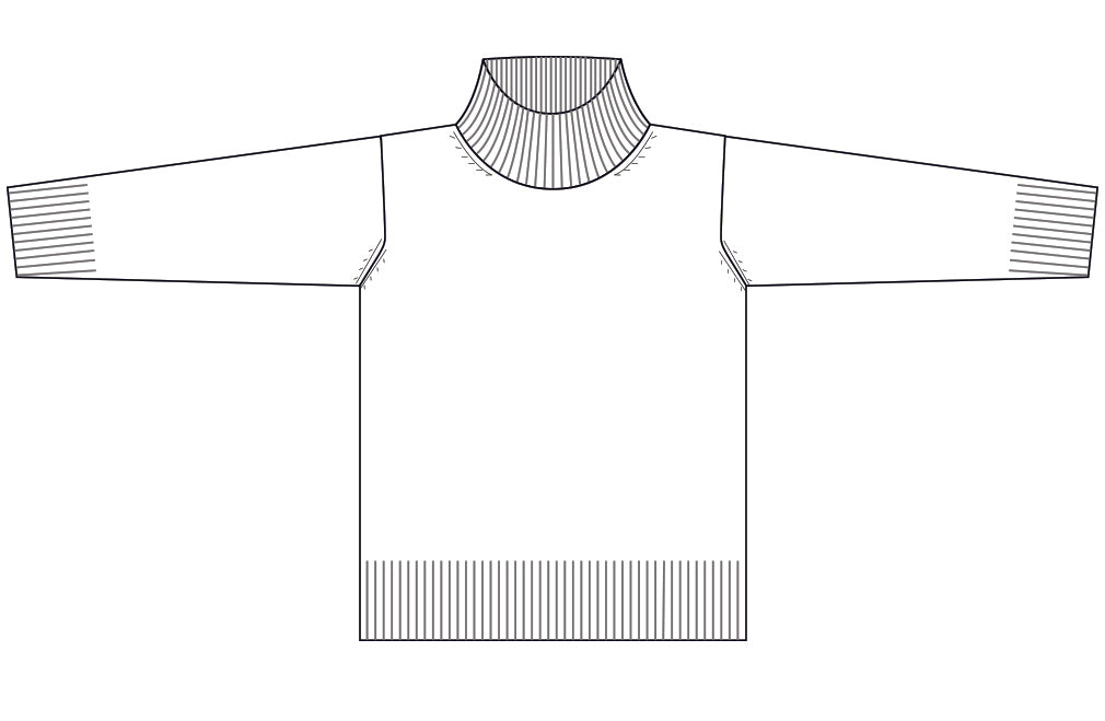 Maglia Lunga Lupetto Puro Cashmere