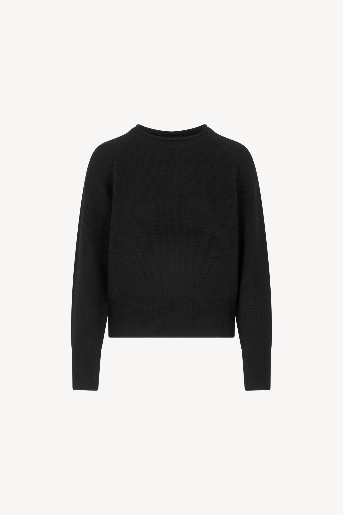 Maglia Girocollo Cropped Puro Cashmere