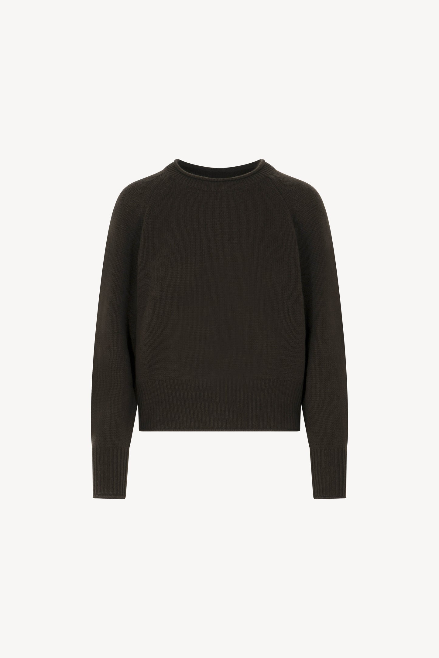 Maglia Girocollo Cropped Puro Cashmere
