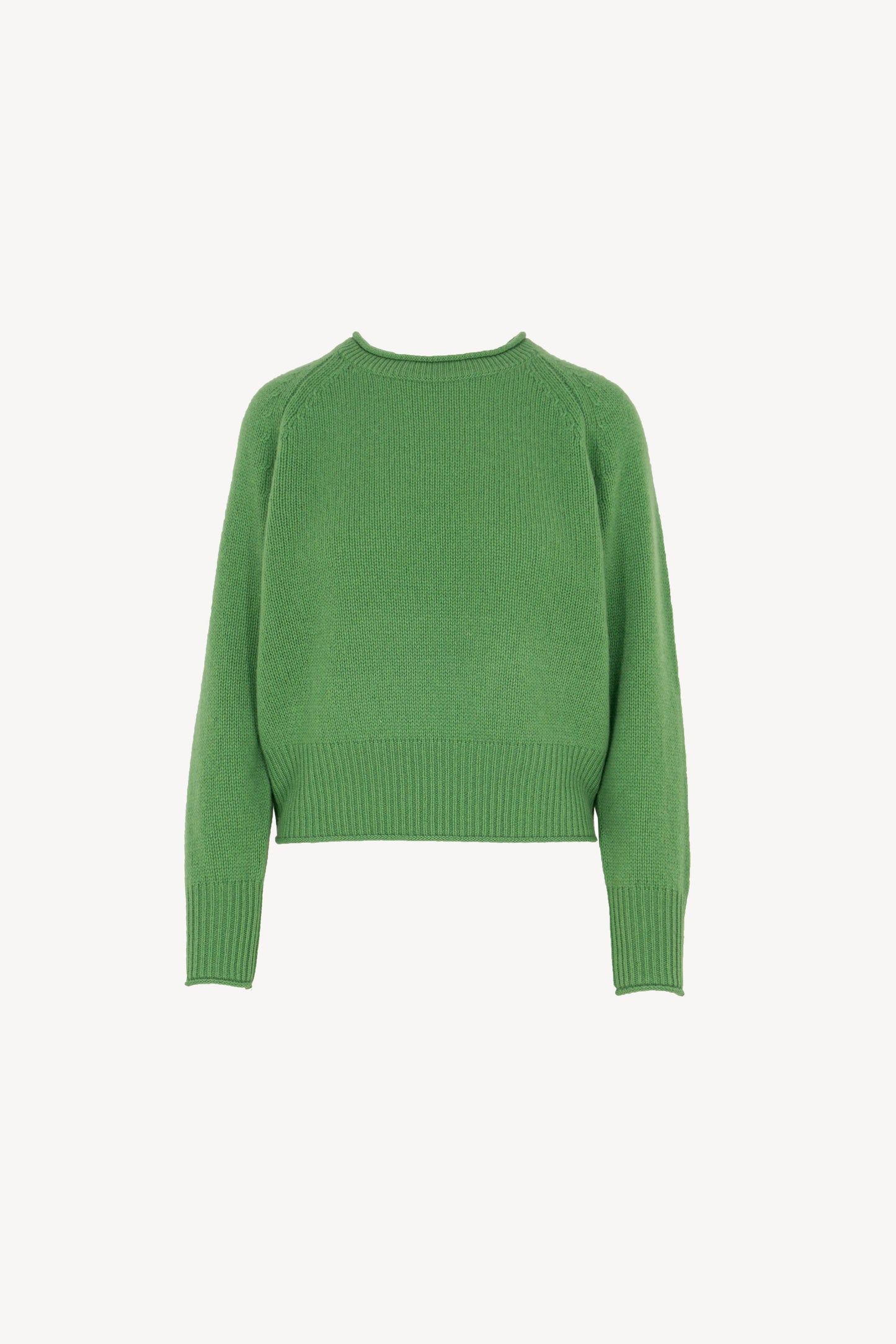 Maglia Girocollo Cropped Puro Cashmere